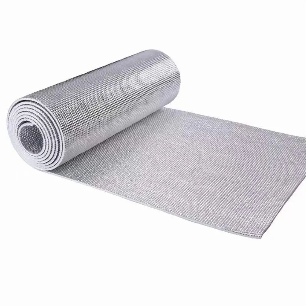 Película de aluminio doble Película reflectante Cubierta aislante Ahorro de energía Protector solar Impermeable Ruido Techo tipo colmena Calefacción por suelo radiante