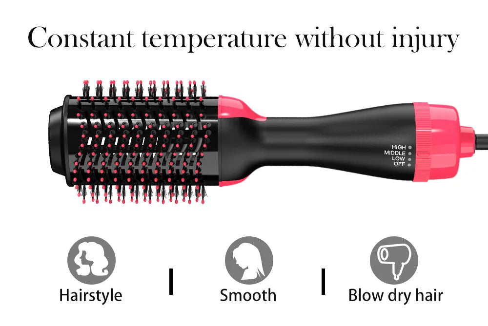 LISAPRO 3 IN 1 Hot Air Brush One-Step Hair Dryer Styler