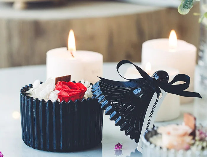 30pcs Wooden Candle Wicks Set with Clip Base for DIY Candle Making