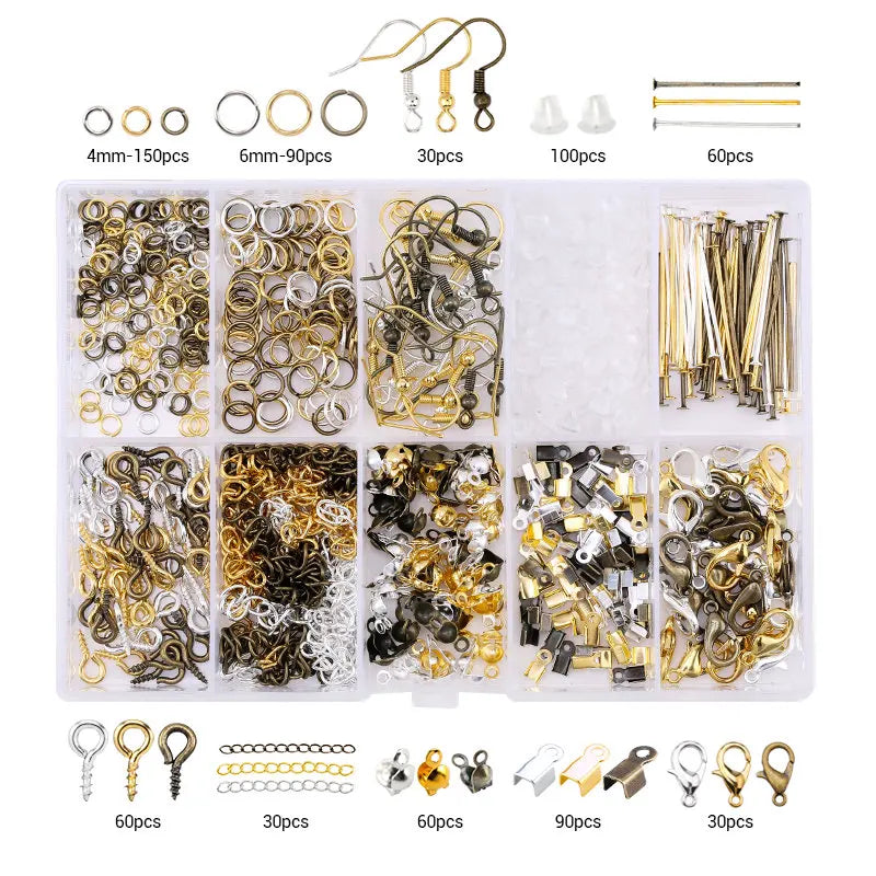 Jewelry Making Supplies Kit with Tools, Copper Wires and Findings