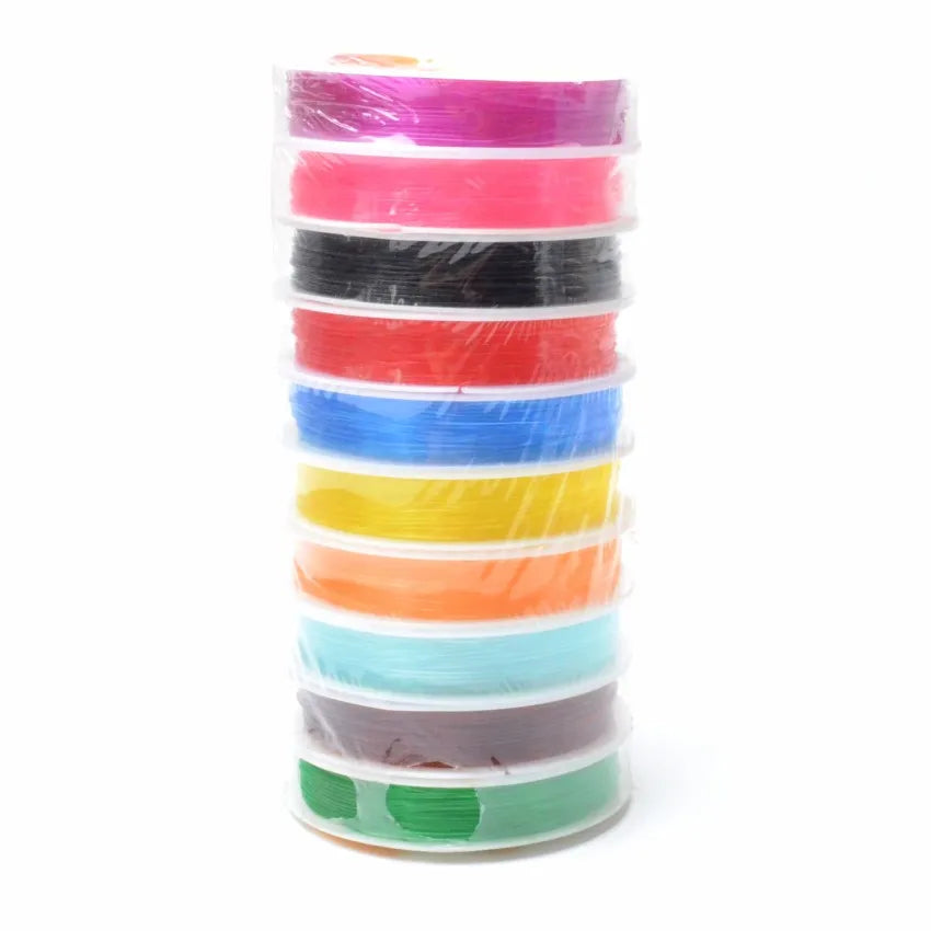 Craft Beading Cord 0.4-1.0mm Strong Elastic Thread for DIY Jewelry