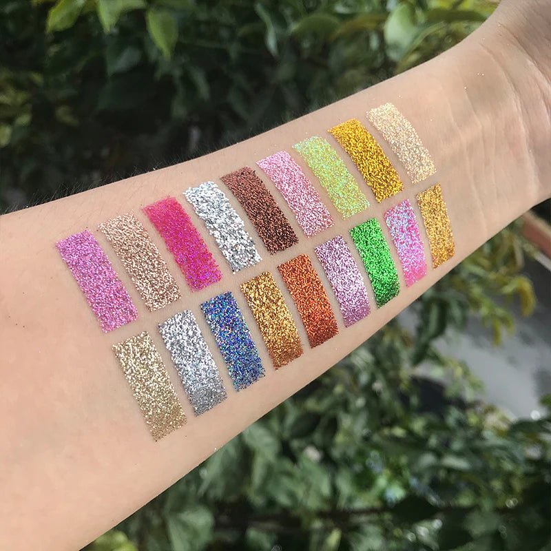 35 Color Diamond Sequin Eyeshadow Palette with High Pigment Shimmer and Satin Finishes Long Lasting Waterproof Makeup