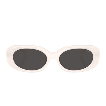 Coach HC8443D Women's Oval Solid Color Sunglasses