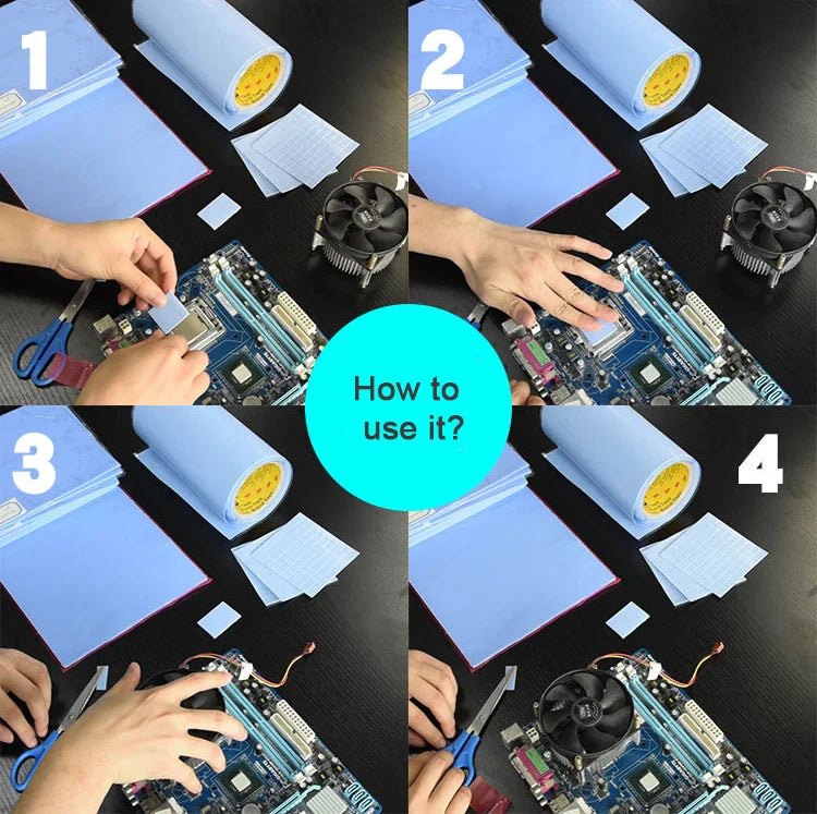 RGeek 6.0W/mK Thermal Pad for GPU CPU Heatsink Cooling