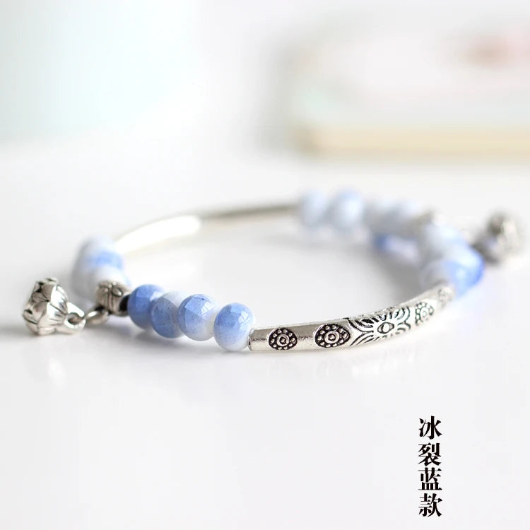 Women's Handmade Ceramic DIY Retro Bracelets Fashion Jewelry