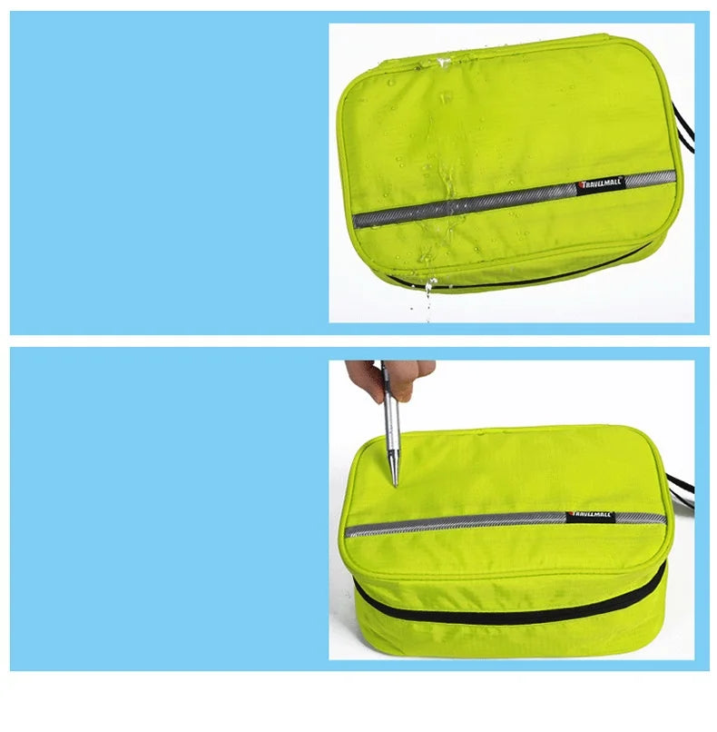 Large Waterproof Makeup Bag for Men and Women Travel Cosmetic Organizer Case Toiletry Pouch