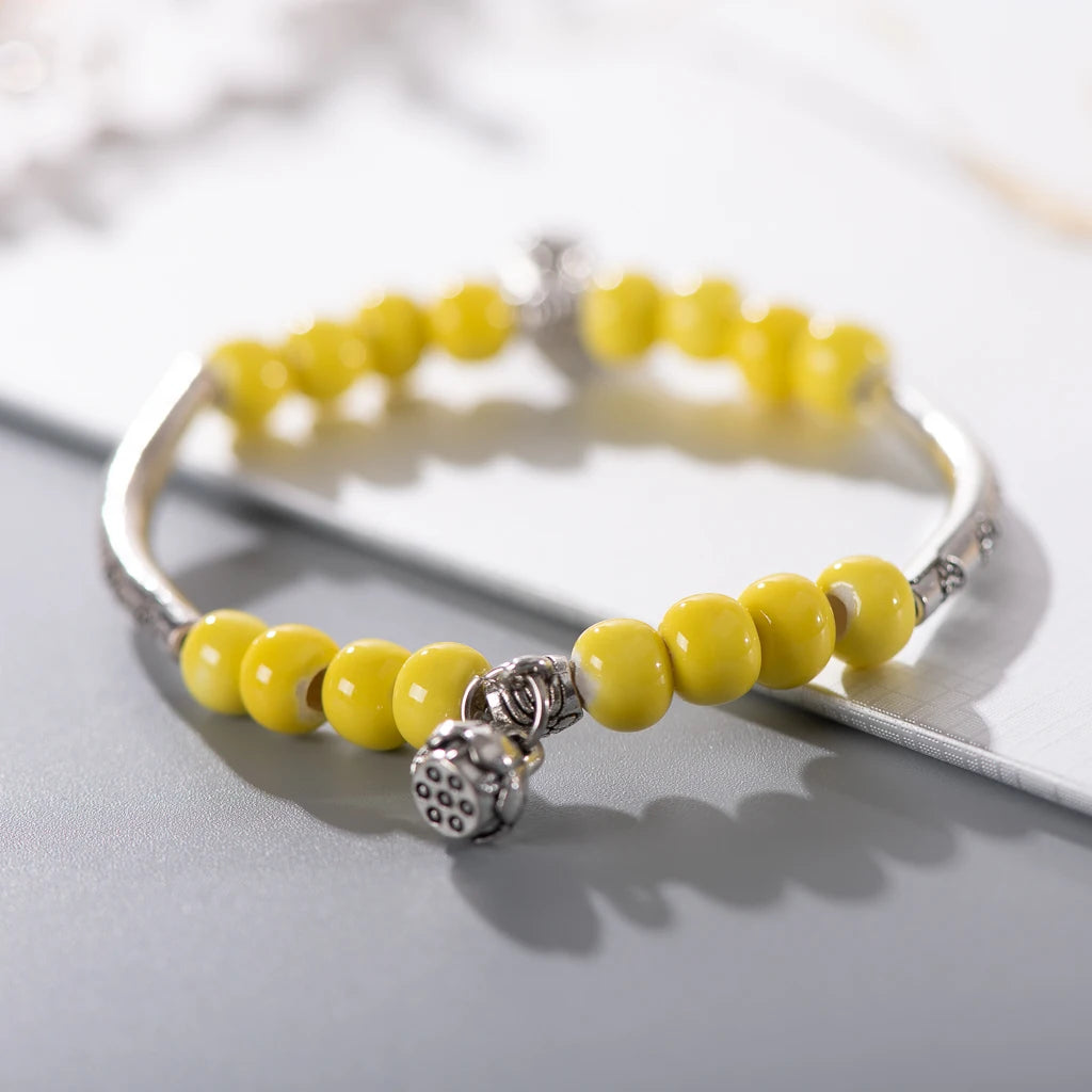 Women's Handmade Ceramic DIY Retro Bracelets Fashion Jewelry