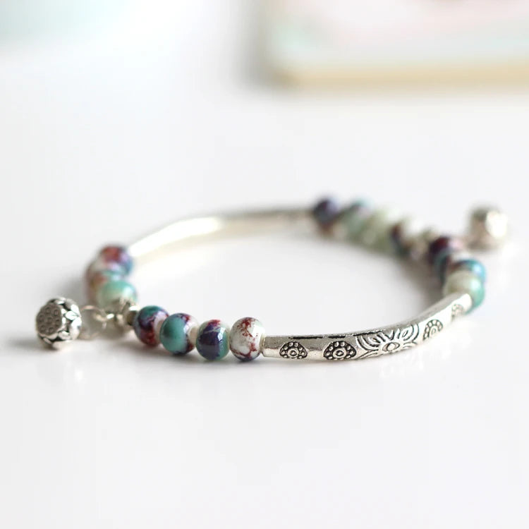 Women's Handmade Ceramic DIY Retro Bracelets Fashion Jewelry