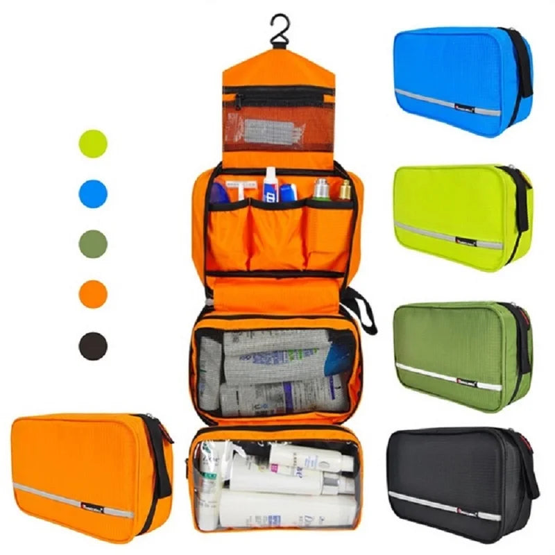 Large Waterproof Makeup Bag for Men and Women Travel Cosmetic Organizer Case Toiletry Pouch