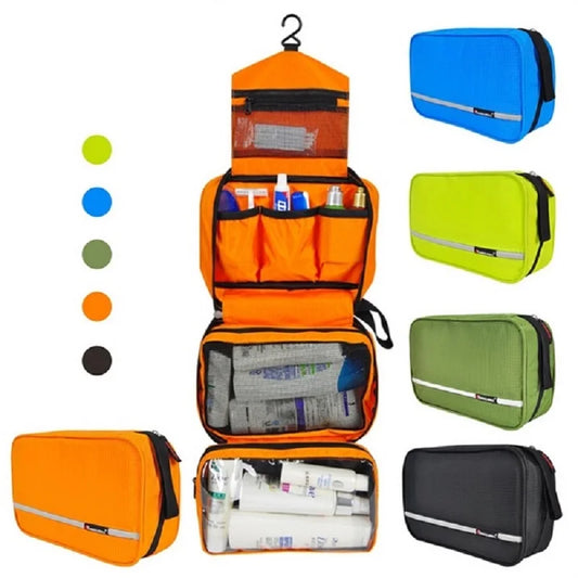 Large Waterproof Makeup Bag for Men and Women Travel Cosmetic Organizer Case Toiletry Pouch