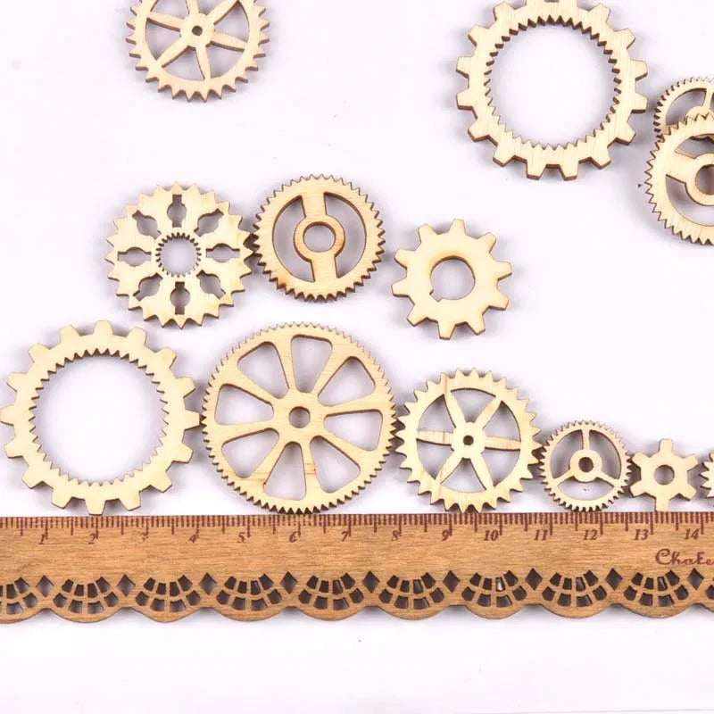 Mixed Leaf Animal Butterfly Chips Wooden Cutouts Craft Embellishments mt2520