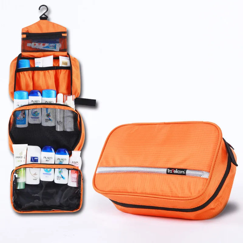 Large Waterproof Makeup Bag for Men and Women Travel Cosmetic Organizer Case Toiletry Pouch