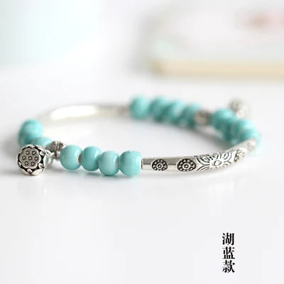 Women's Handmade Ceramic DIY Retro Bracelets Fashion Jewelry