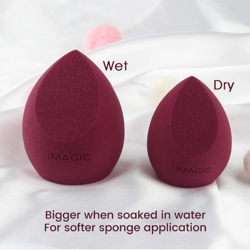 IMAGIC Professional Makeup Sponge Set 10 Pcs Ultra-Soft Wet and Dry Beauty Blender Puff for Flawless Application