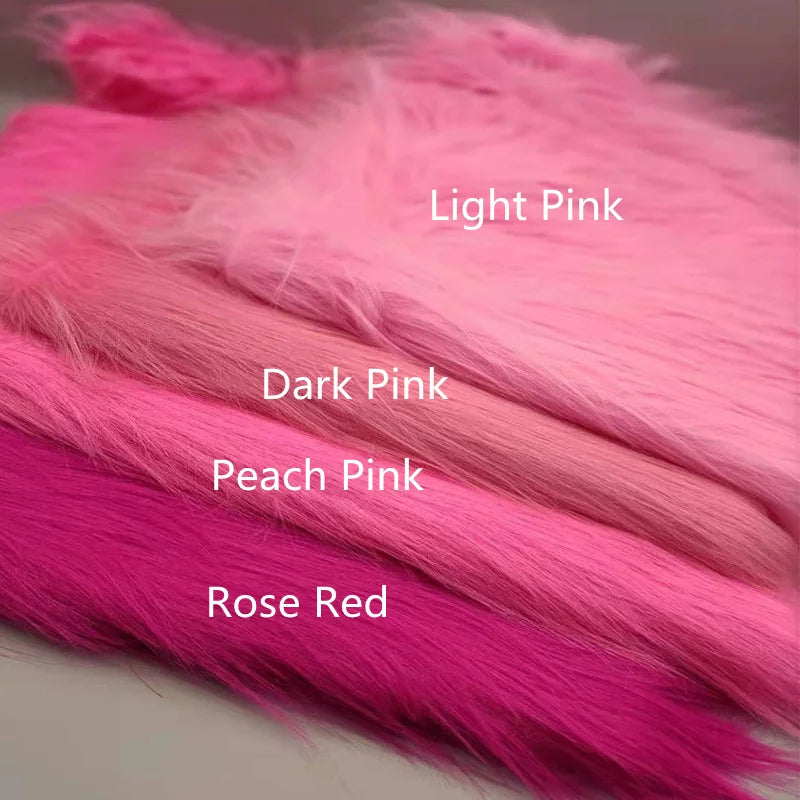 35 Colours 12cm Soft Imitation Plush Fur Fabric for DIY Photo Props Decorative Backgrounds Plush Mats and Animal Toys