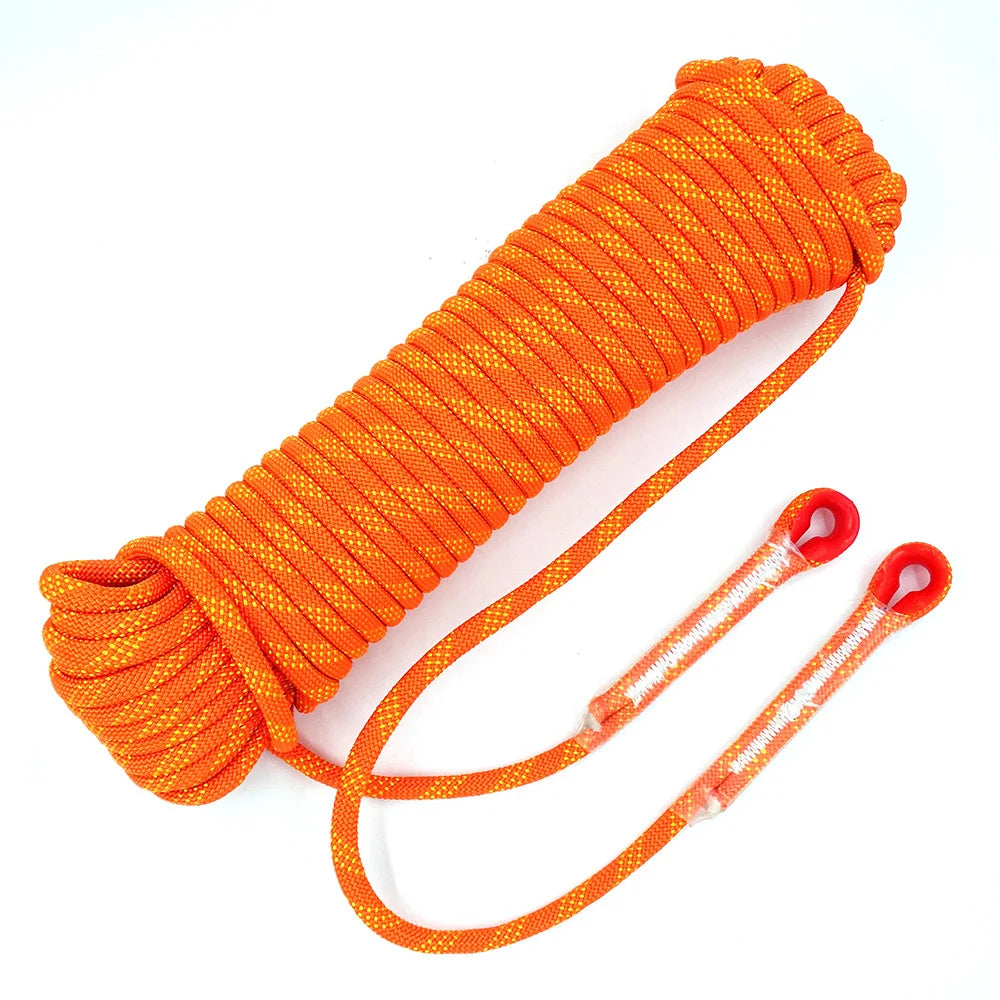 12mm 50m Outdoor Climbing Rope Static Rescue Rope for Mountaineering and Emergency Survival Gear