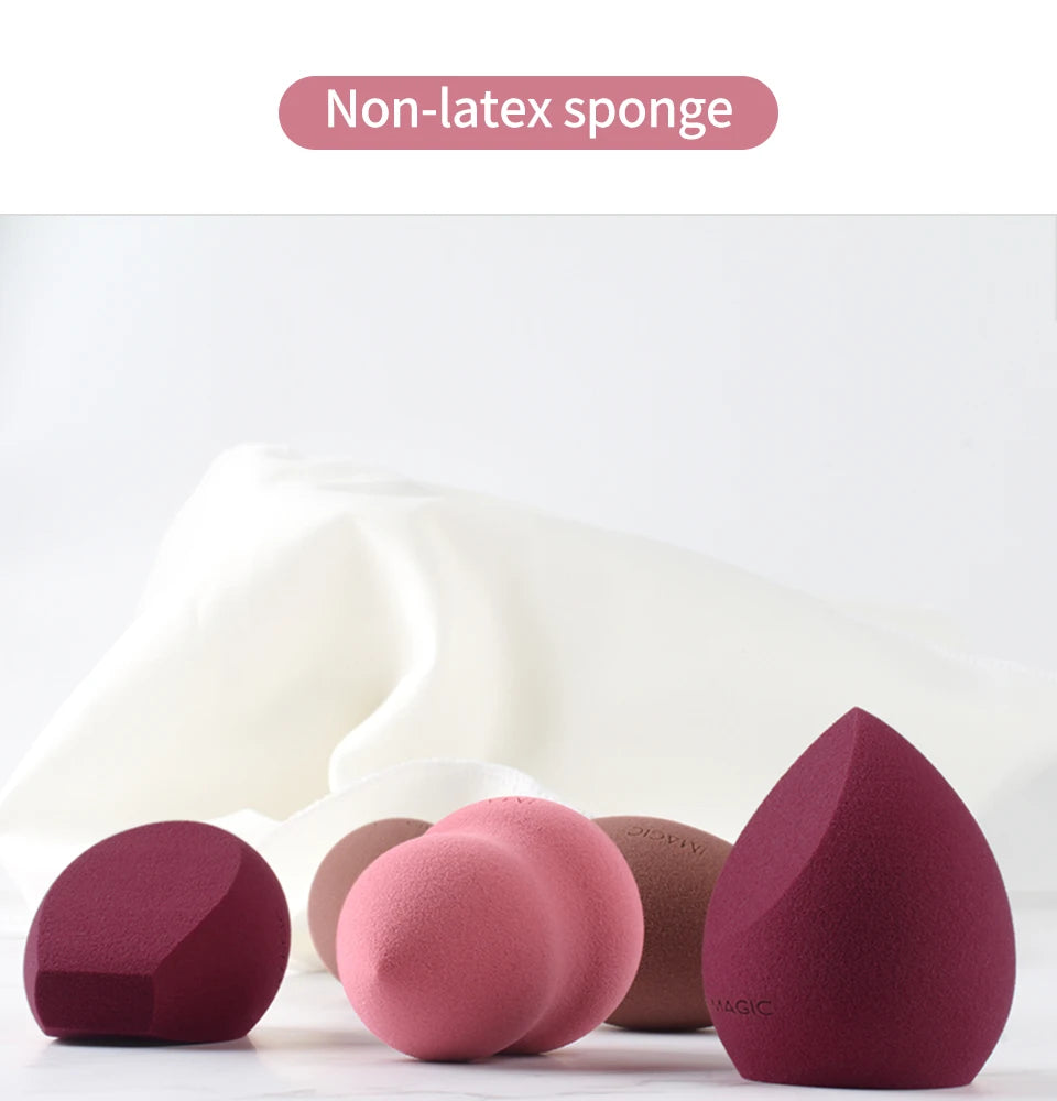 IMAGIC Professional Makeup Sponge Set 10 Pcs Ultra-Soft Wet and Dry Beauty Blender Puff for Flawless Application