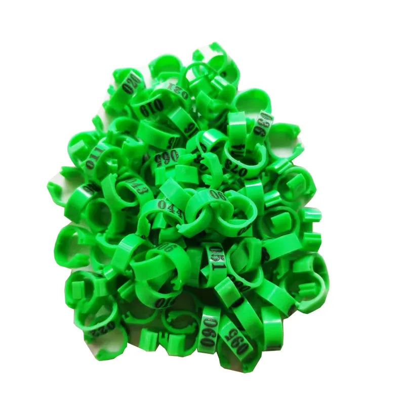 Inner Diameter 8mm Pigeon Leg Bands Poultry Dove Bird Parrot Clip Rings Band Foot Ring Pigeon Supplies Bird Appliances 100 Pcs