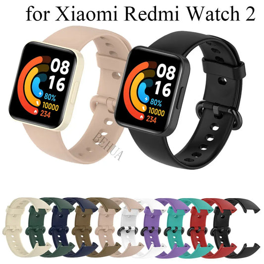 Silicone WatchBand Strap For Xiaomi Mi Watch 2 Lite Original SmartWatch Band WristBand Watchstrap Bracelet For Redmi watch2 lite