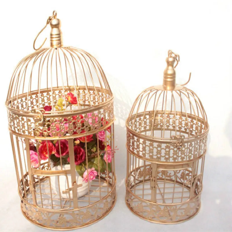 Iron Bird Cage Iron Bird Cage Wedding Decor Flower Cage Decor Props Bird Cage Hanging Flower Frame Bird Cage Decor Bird Cage