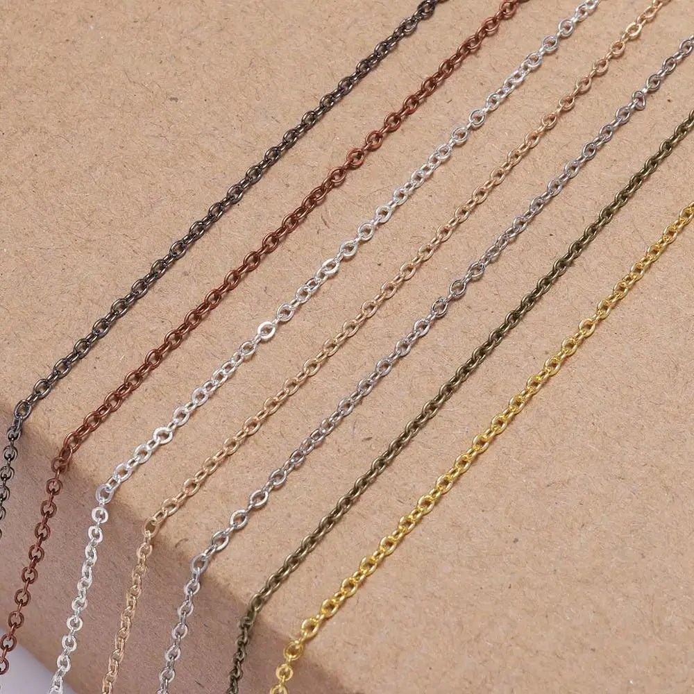 5 M/Lot Gold Bronze Plated Necklace Chain for DIY Jewelry