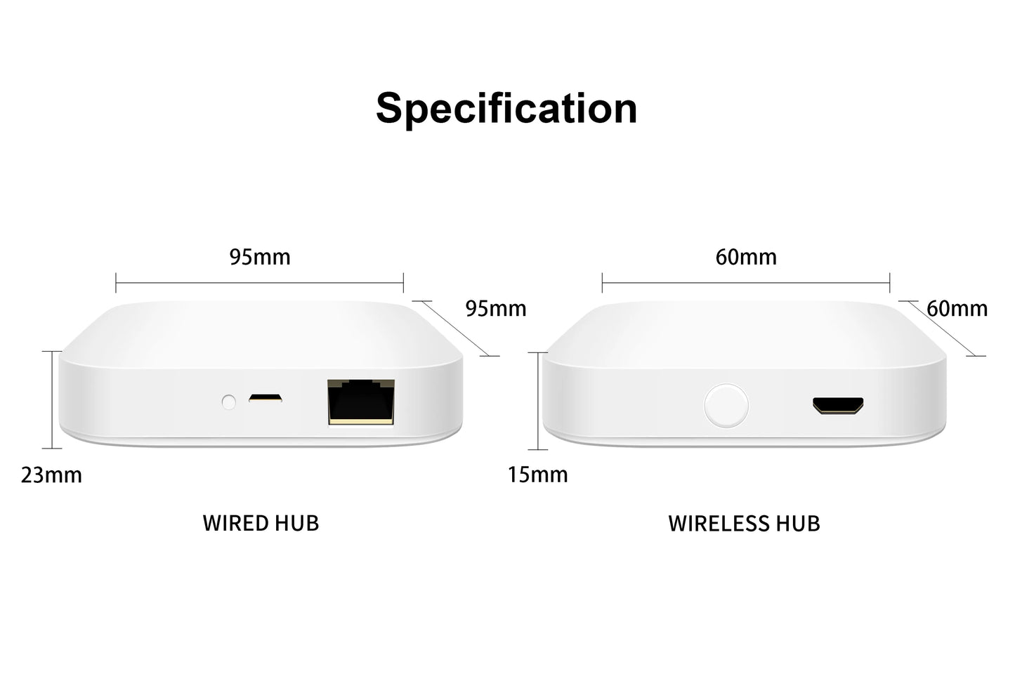 Hub inteligente Tuya ZigBee 3.0, puente de enlace inalámbrico/con cable para control remoto por voz mediante aplicación, funciona con Alexa y Google Home Assistant