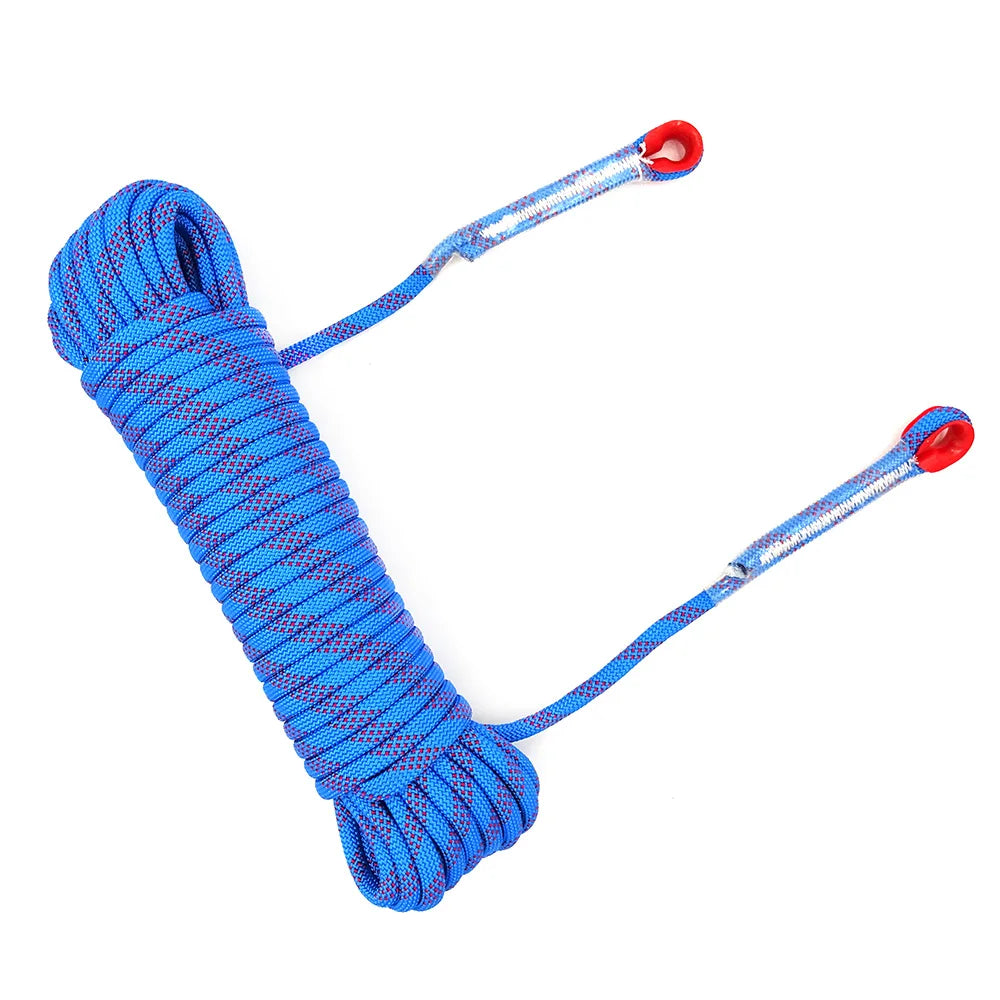 12mm 50m Outdoor Climbing Rope Static Rescue Rope for Mountaineering and Emergency Survival Gear