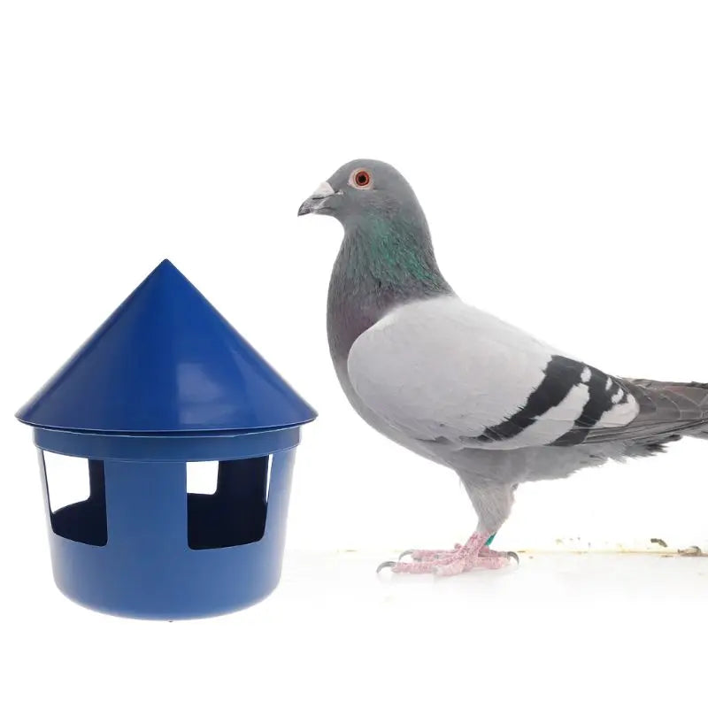 Pigeon Feeder House Design Cover Feeding Food Dispenser Sand Case Multi Functional Pet Birds Parrot Container Supplies Plastic