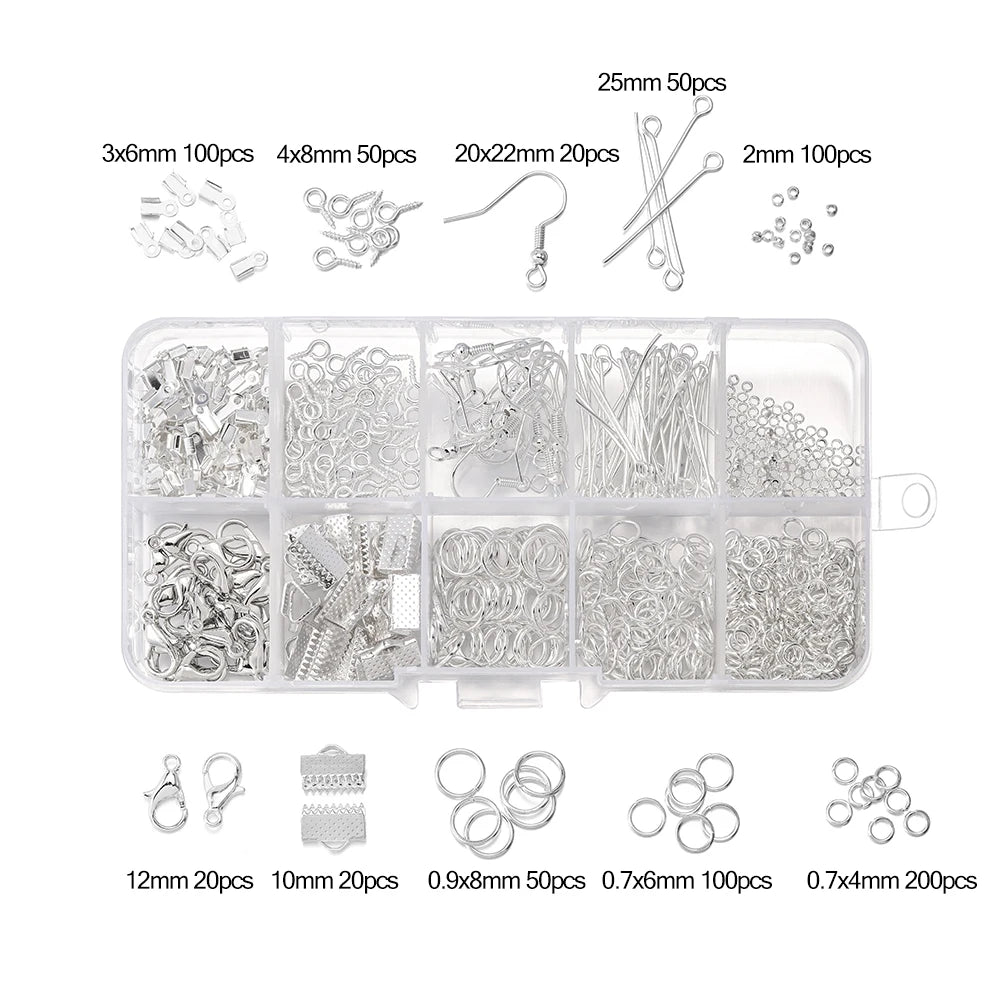 Alloy Accessories Jewelry Findings Set for DIY Jewelry Making