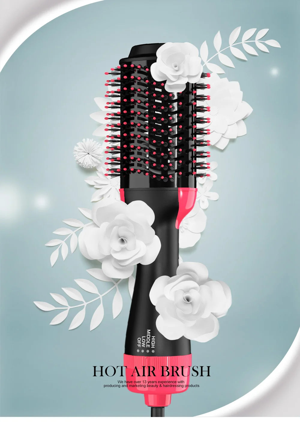 LISAPRO 3 IN 1 Hot Air Brush One-Step Hair Dryer Styler