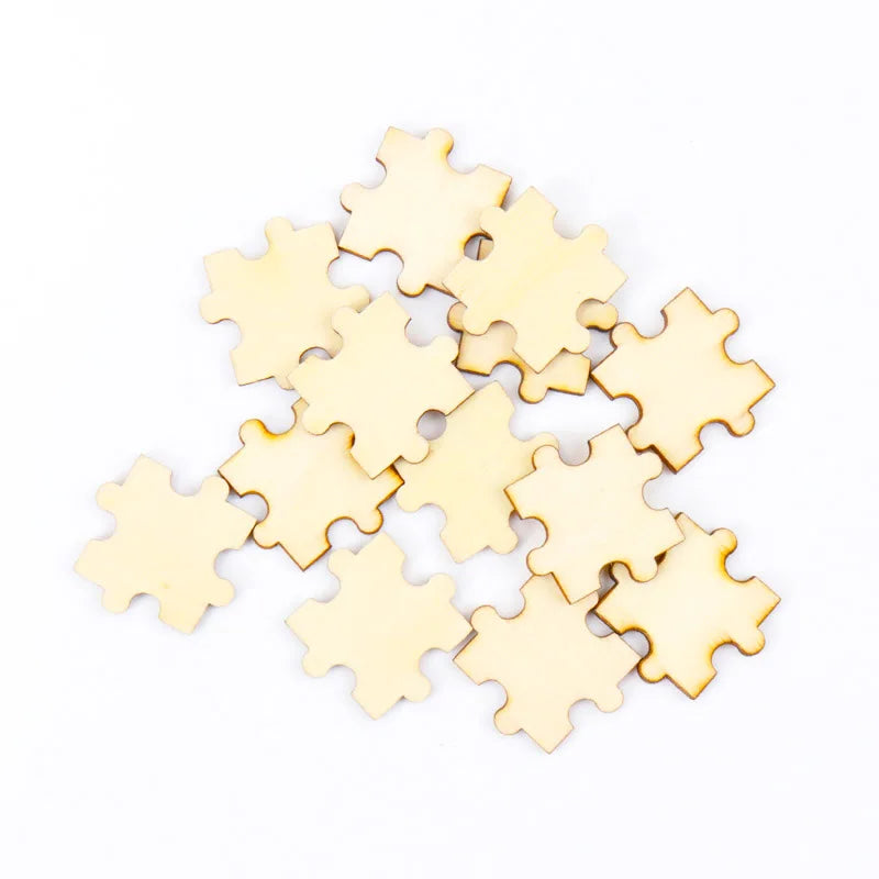 Handmade Wooden Animal Leaves Painting Scrapbooking DIY Accessories