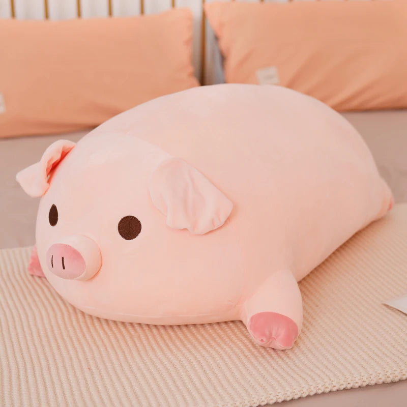 Squish Pig Stuffed Doll Plush Piggy Toy Soft Pillow Cushion for Kids and Babies Available in 40cm 50cm 60cm 80cm
