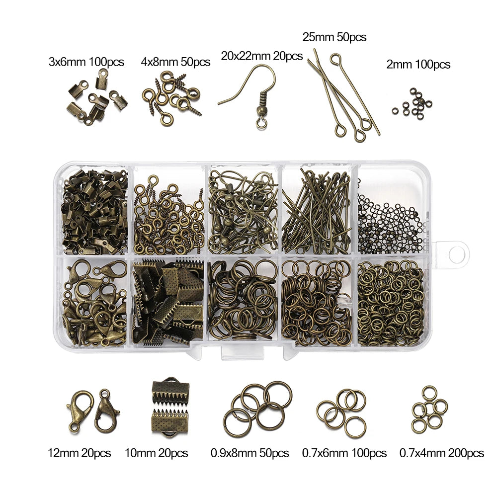 Alloy Accessories Jewelry Findings Set for DIY Jewelry Making