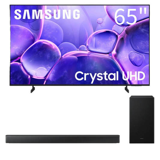 Bundle: Samsung 65" Class U8000F LED Crystal UHD 4K Smart TV + Samsung HW-B630F B-series 3.1 Channel Soundbar with Subwoofer