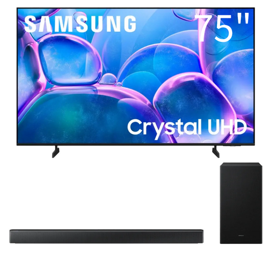 Bundle: Bundle: Samsung 75" Class U8000F LED Crystal UHD 4K Smart TV + Samsung HW-B630F B-series 3.1 Channel Soundbar with Subwoofer