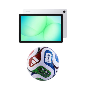 Bundle: Samsung Galaxy Tab A11 256GB - Silver + Adidas Trionda FIFA World Cup 26 Official League Match Replica Ball