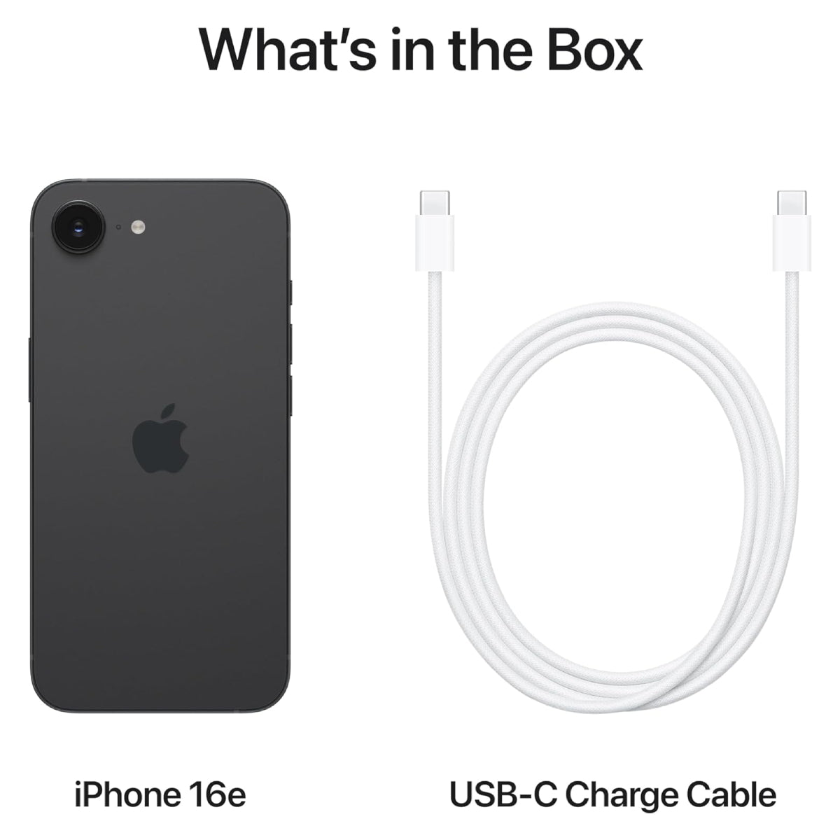 Bundle: Apple iPhone 16e 128GB Smartphone (Black) - Requires 3-Month Activation + Microsoft 365 Personal 1 Year Subscription includes 1 TB of Cloud Storage Advanced Security, and Innovative Apps with Microsoft Copilot