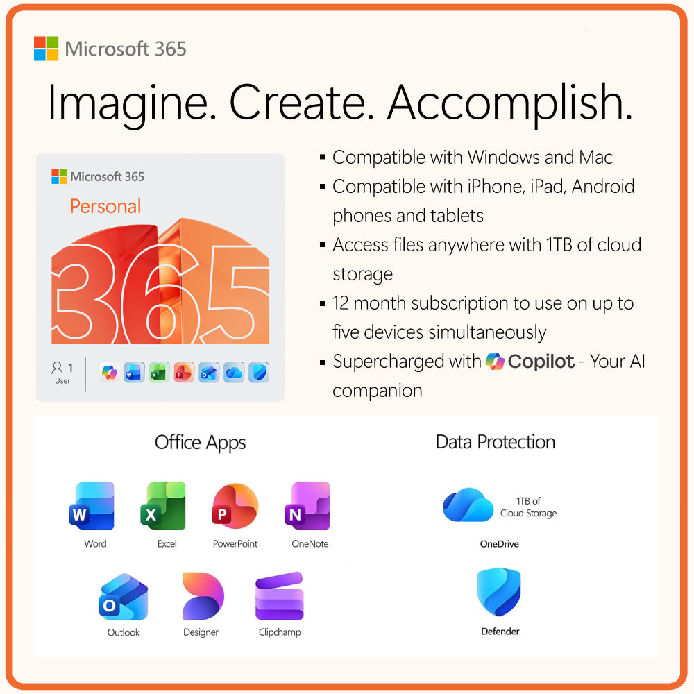 Bundle: Apple iPhone 16e 128GB Smartphone (Black) - Requires 3-Month Activation + Microsoft 365 Personal 1 Year Subscription includes 1 TB of Cloud Storage Advanced Security, and Innovative Apps with Microsoft Copilot