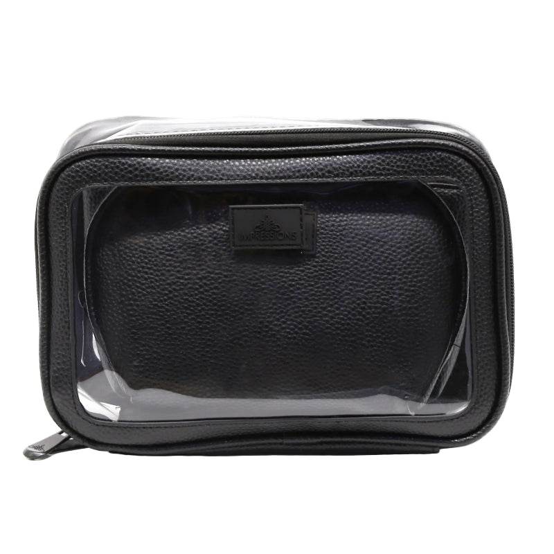 Impressions Vanity Barbados Makeup Bag Set (3-Piece) - Black