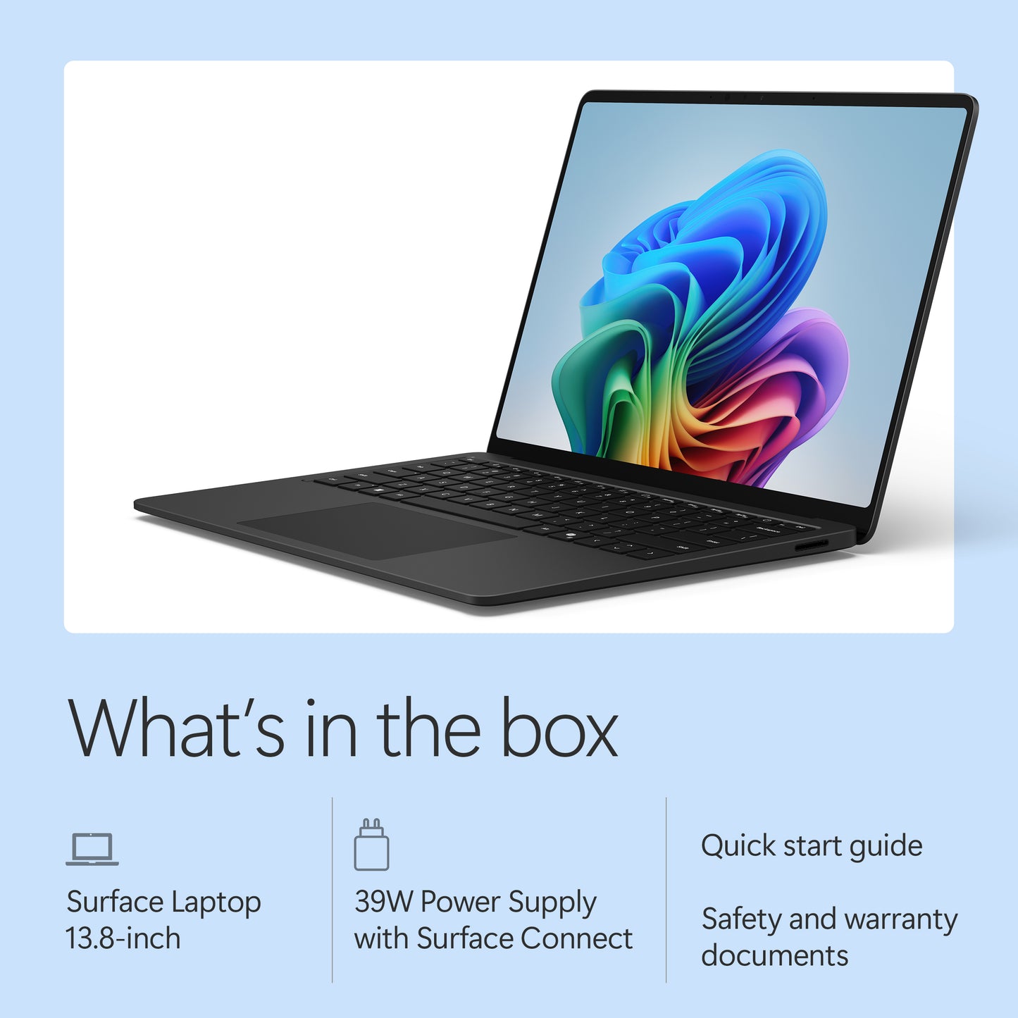 Microsoft Surface Laptop - 13.8-inch - Snapdragon X2 Elite (12 core) - 16GB RAM - 1TB SSD - Black - Windows 11 - Latest Model (8th Edition)