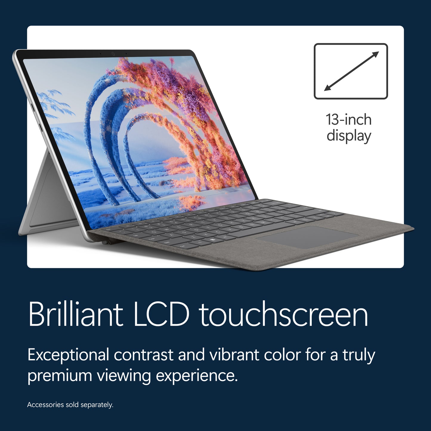 Microsoft Surface Pro - 13-inch - Snapdragon X2 Plus (10 core) - 16GB RAM - 256GB SSD - Device Only - Platinum - Windows 11 - Latest Model (12th Edition)