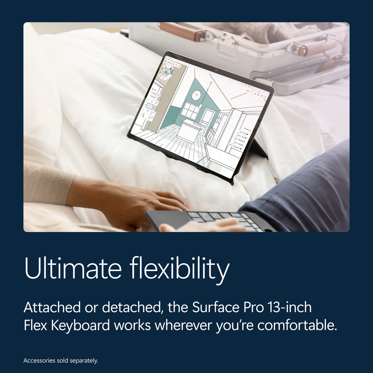 Microsoft Surface Pro - 13-inch - Snapdragon X2 Plus (10 core) - 16GB RAM - 256GB SSD - Device Only - Platinum - Windows 11 - Latest Model (12th Edition)
