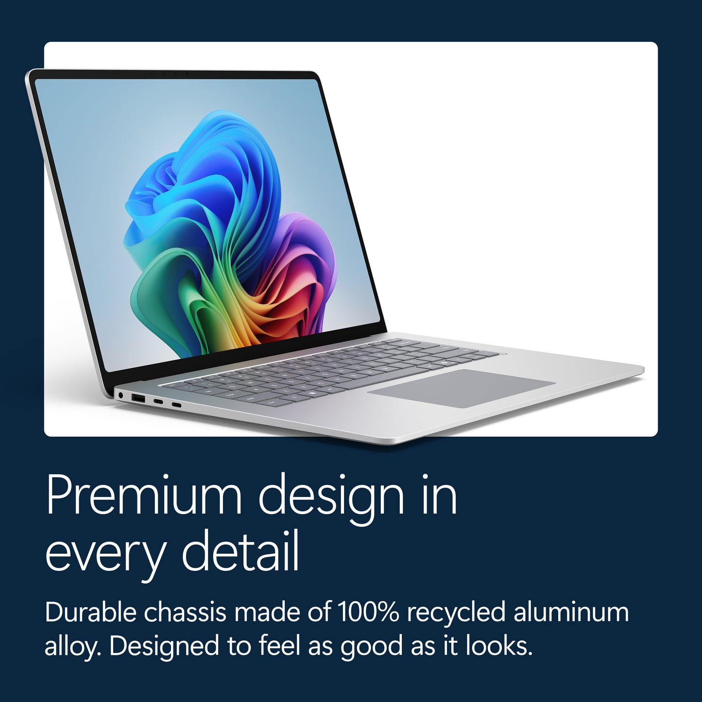 Microsoft Surface Laptop - 15-inch - Snapdragon X2 Plus (10 core) - 16GB RAM - 512GB SSD - Platinum - Windows 11 - Latest Model (8th Edition)