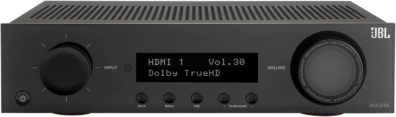 JBL MA310 60W 5.2ch Bluetooth Capable HDR 4K Ultra HD Compatible AV Receiver
