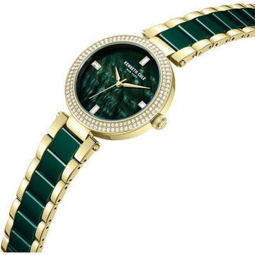 Kenneth Cole New York Classic Women's 37mm Bracelet Watch - Green/Gold
