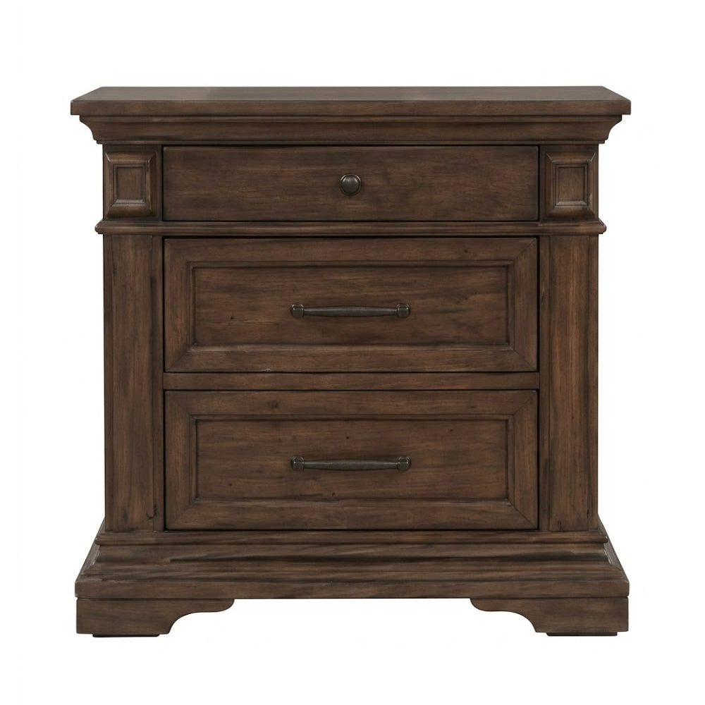 Kent Queen Size (4-Piece) Bedroom Set by Best Home - Brown