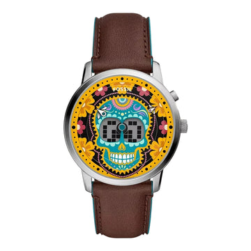 Fossil Día De Los Muertos Men's 42 mm Strap Watch