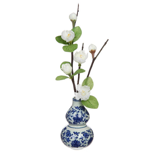 Allstate Floral 10.5" Blossom Flower Arrangement with Ceramic Vase