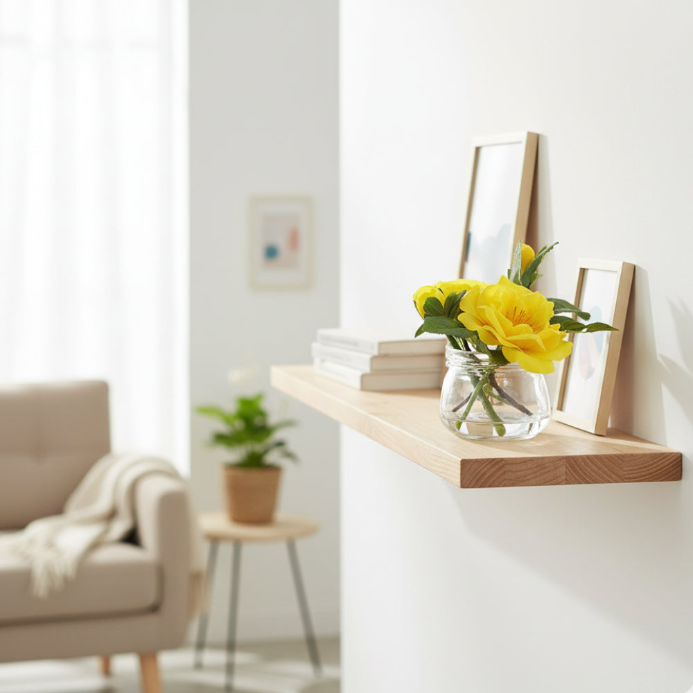 Allstate Floral 4" Ranunculus & Rose Flower Arrangement with Glass Vase - Yellow