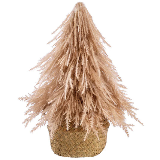 Allstate Floral 13" Pampas Grass Arrangement with Basket - Beige